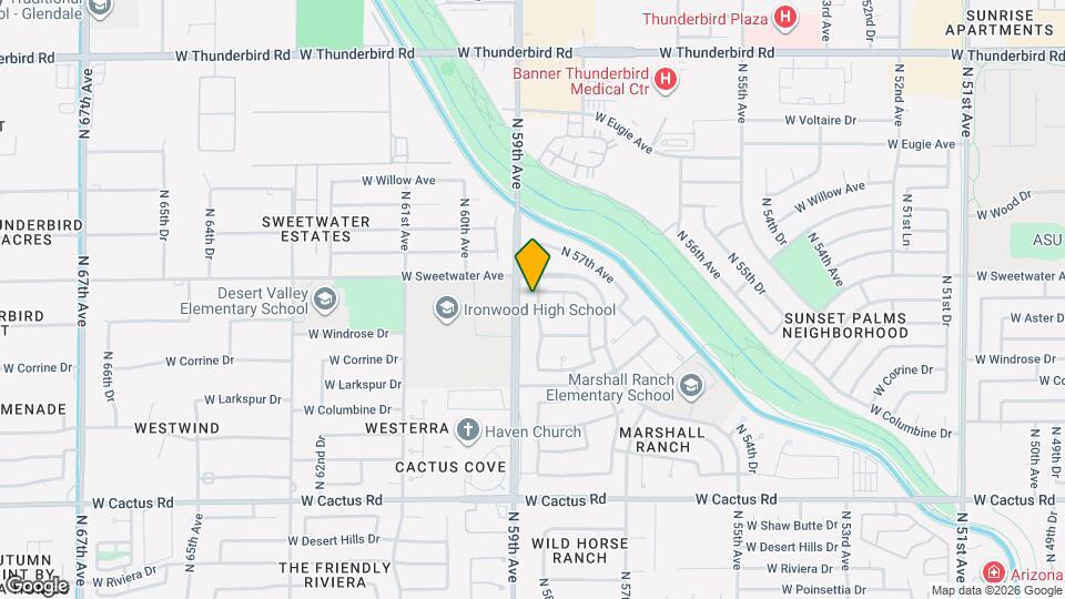 12740 N 58th Dr Map and Location Details