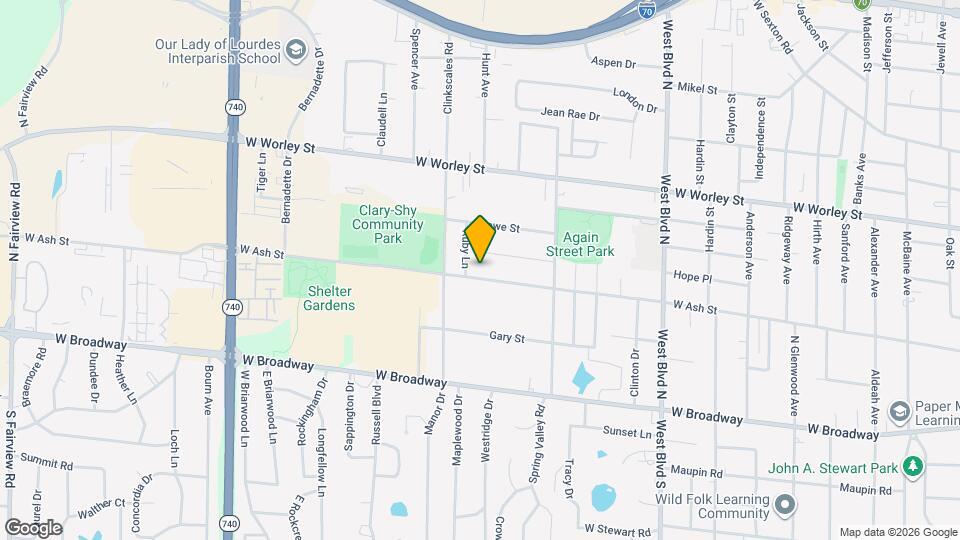 1503 W Ash St Map and Location Details