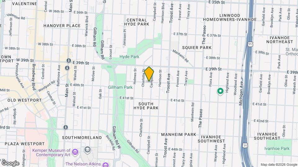 4000 Campbell St, Unit 2E Mapa y Detalles de la Ubicación