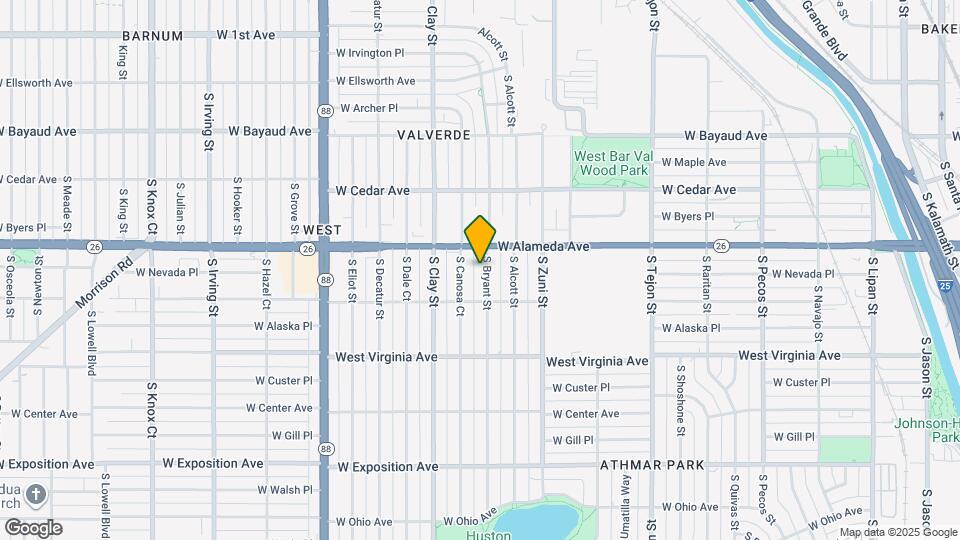 339 S Bryant St Map and Location Details