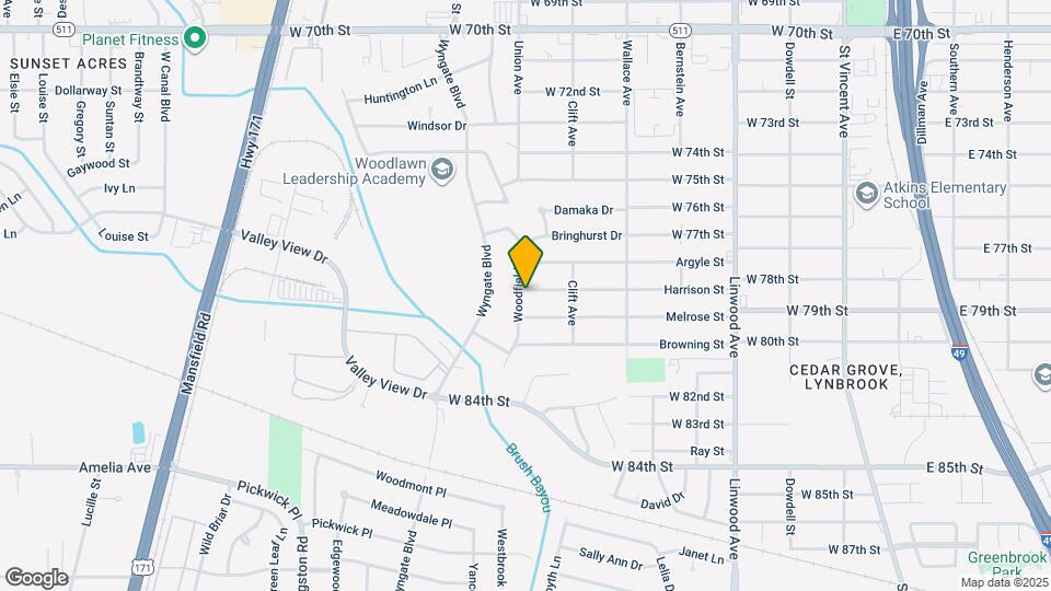 7809 Woodfield Dr Map and Location Details