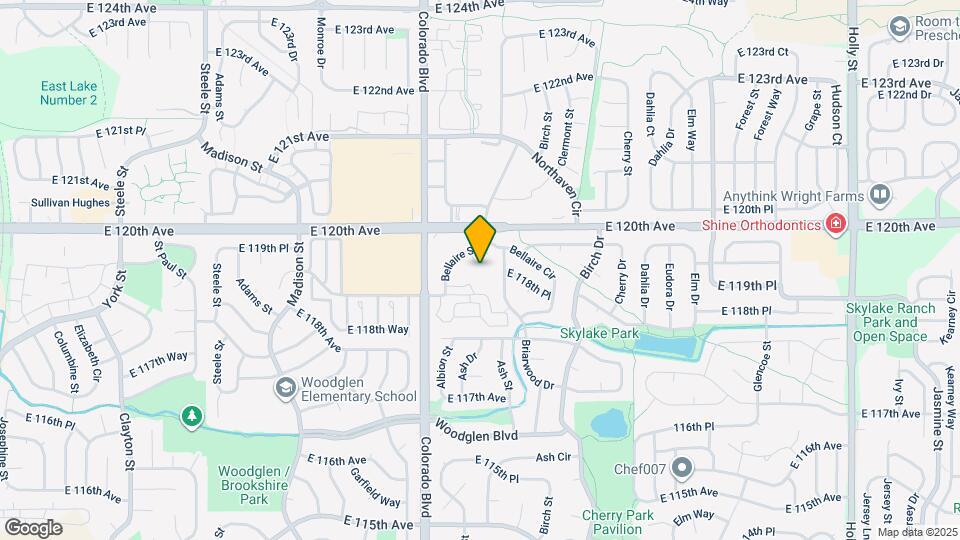 4165 E 119th Pl Map and Location Details