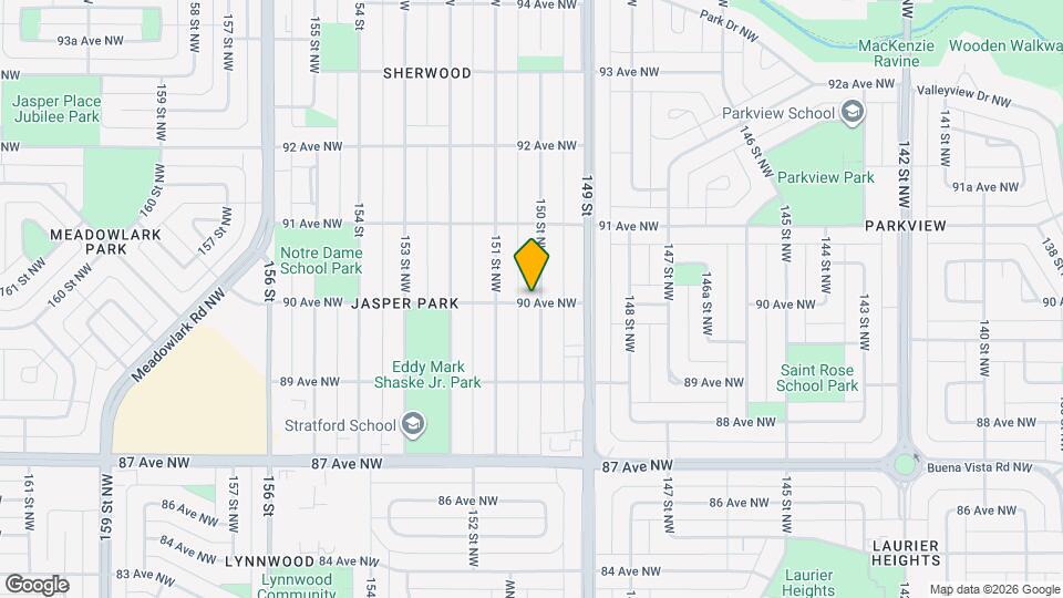 15024 90 Av NW Map and Location Details