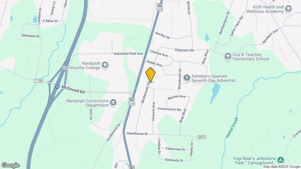 589 McDermott St Map and Location Details