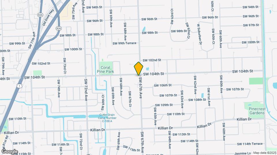 10400 SW 67th Ave Mapa y Detalles de la Ubicación