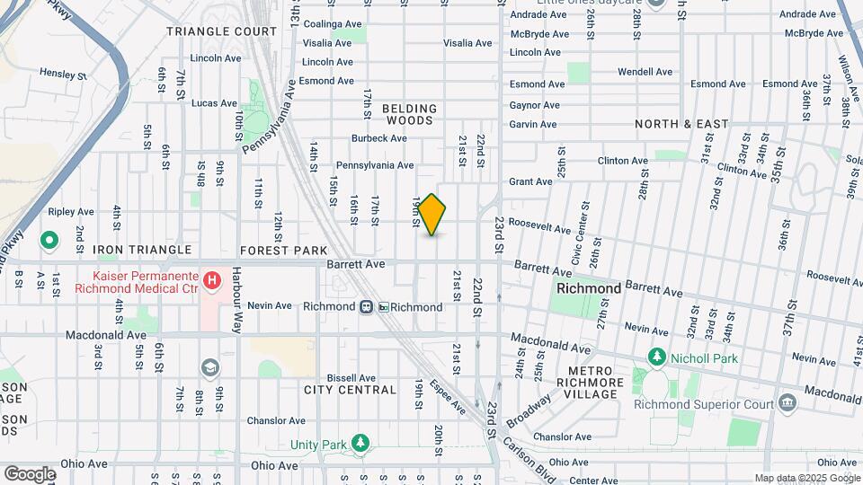 535 20th St Map and Location Details