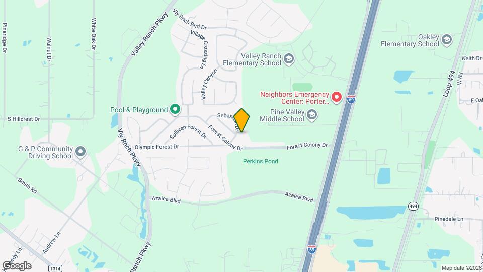 22977 Sebastian Dr Mapa y Detalles de la Ubicación