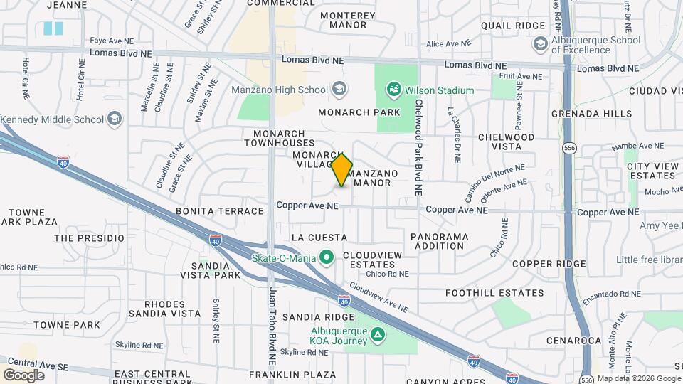 628 Marquis Ct NE Map and Location Details