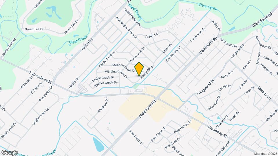 1802 Sleepy Creek Way Map and Location Details