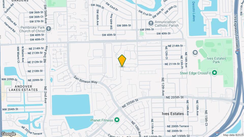 20905 NE 8th Ct Mapa y Detalles de la Ubicación