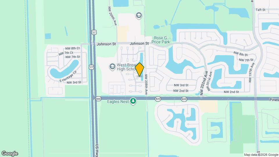 20807 NW 3rd Ct Map and Location Details