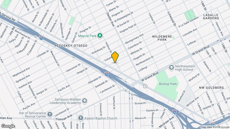 4015 Whitney St Map and Location Details