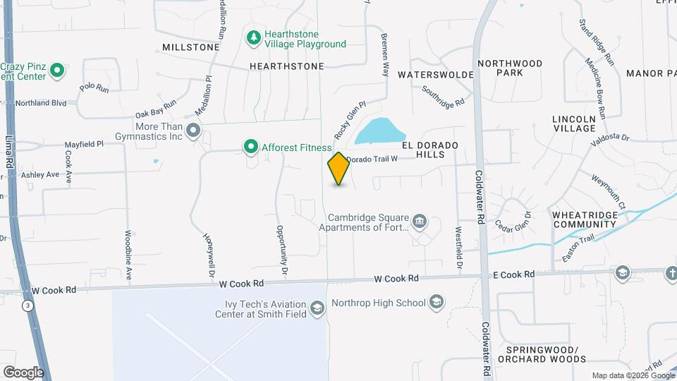 7814 Rocky Glen Pl Mapa y Detalles de la Ubicación