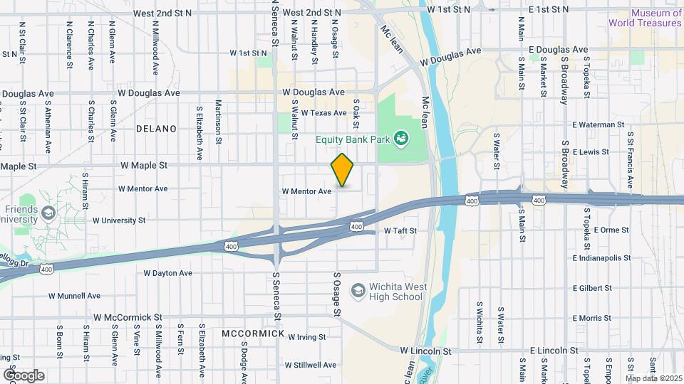 504 S Osage St Map and Location Details