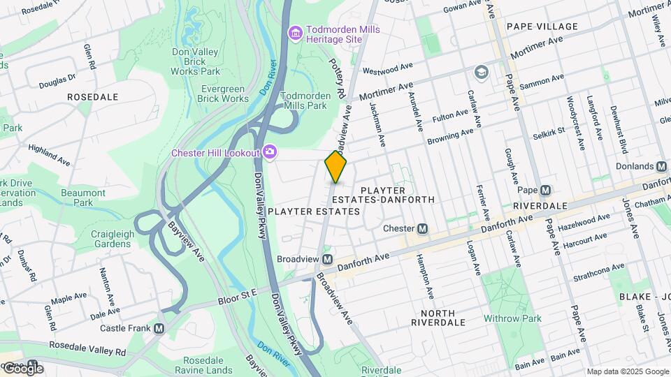 869 Broadview Av Map and Location Details