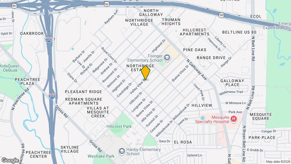 1516 Valley View St Mapa y Detalles de la Ubicación