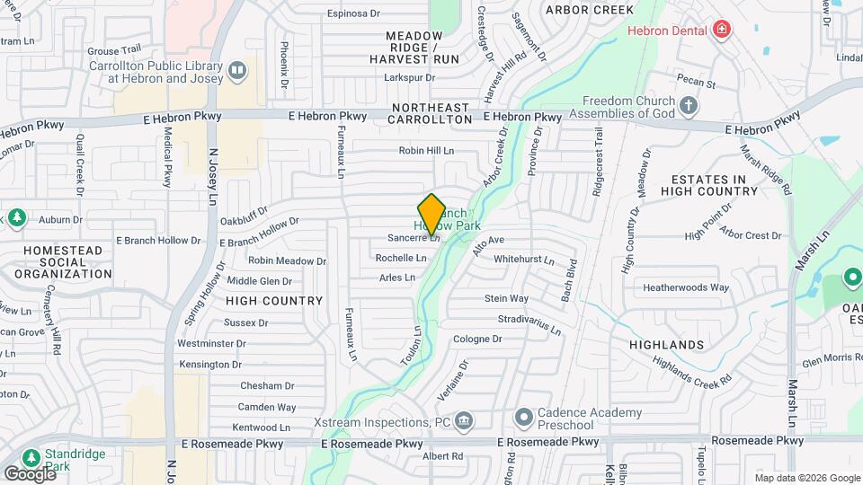 2036 Sancerre Ln Map and Location Details