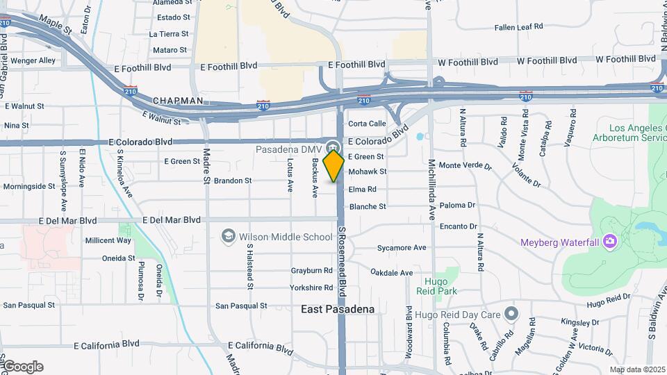 139 S Rosemead Mapa y Detalles de la Ubicación
