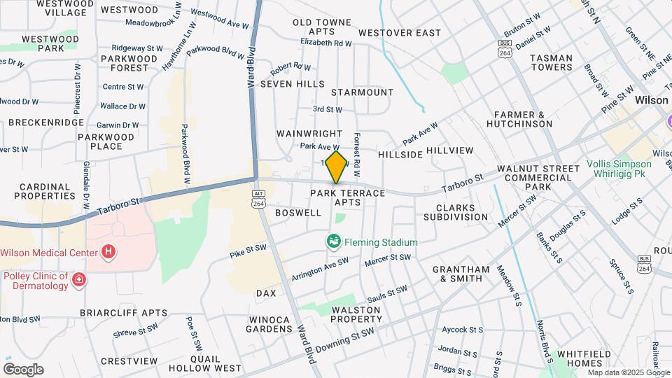 1013 Tarboro St Map and Location Details