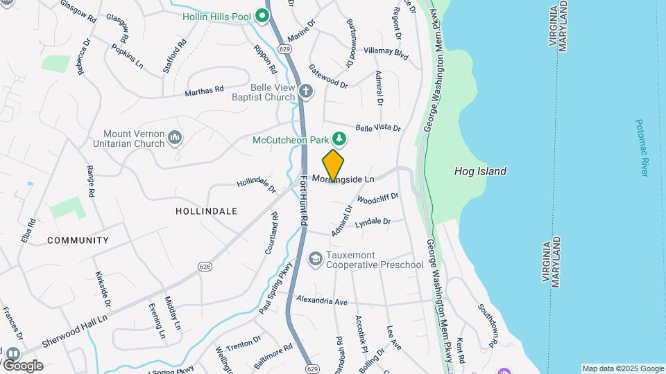 1217 Morningside Ln Map and Location Details