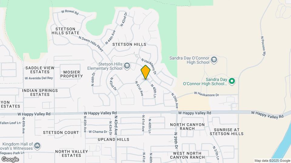 25412 N 40th Ln Map and Location Details