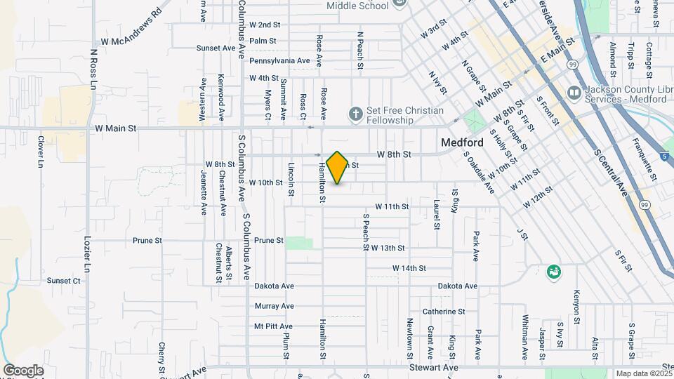 1121 W 10th St-Unit -A Map and Location Details