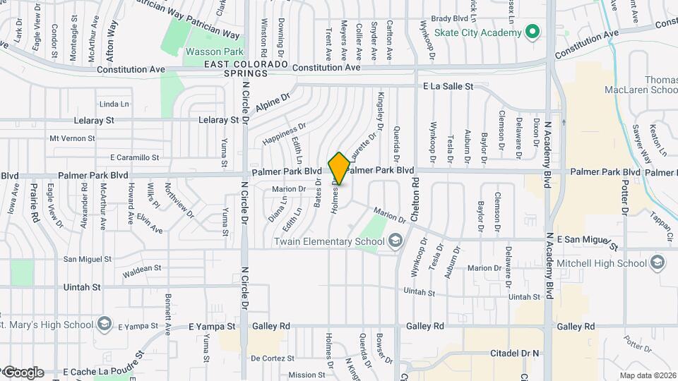 1415 Holmes Dr Map and Location Details