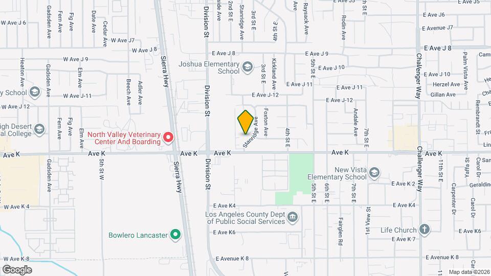 43621 Stanridge Ave Map and Location Details