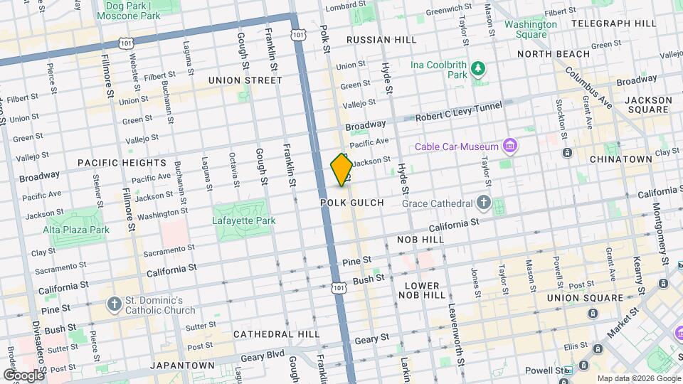 1725 Washington St Map and Location Details