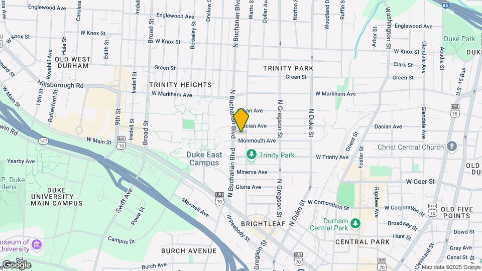 603 Watts St Map and Location Details