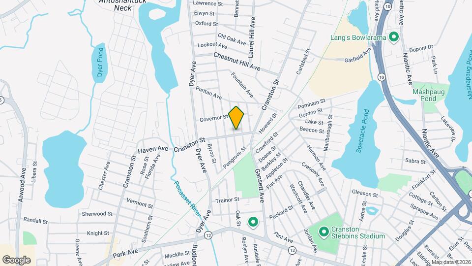 1303 Cranston St, Unit 1 Map and Location Details