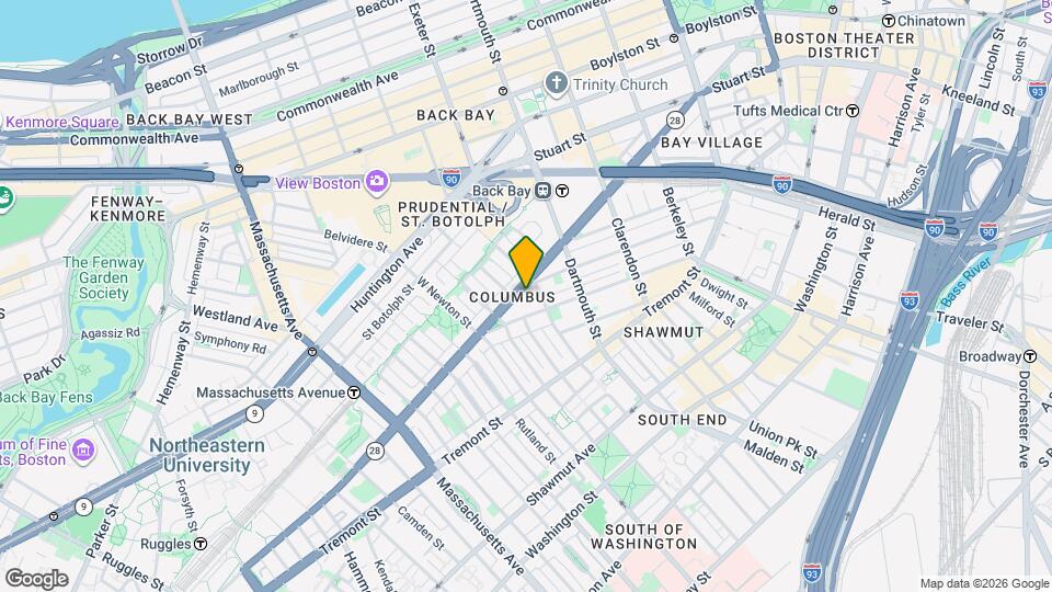 410 Columbus Ave Map and Location Details