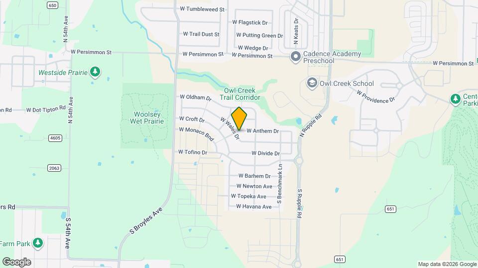 4494 W Wales Dr Map and Location Details