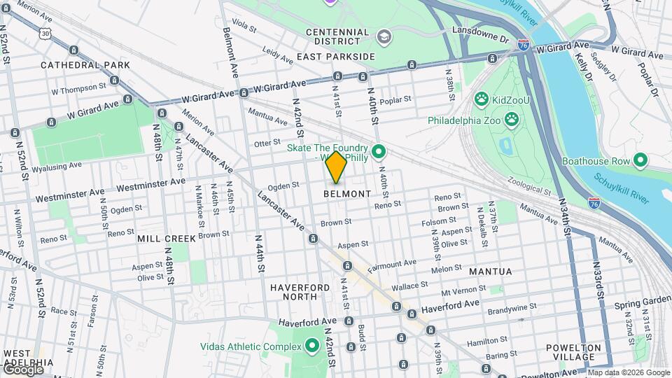 851 N Palm St Map and Location Details