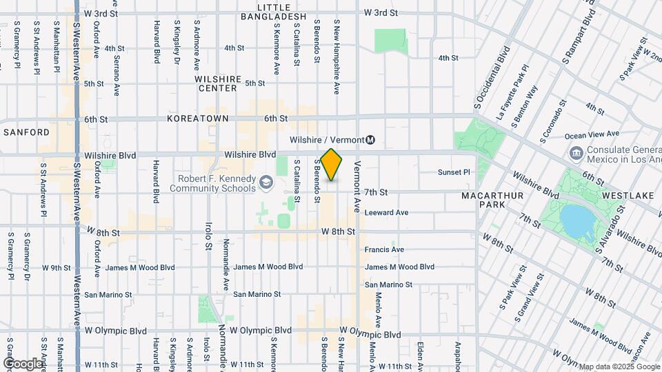 K2 LA Apartments Map and Location Details