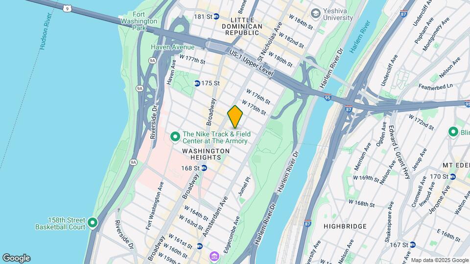 551 W 172nd St Mapa y Detalles de la Ubicación