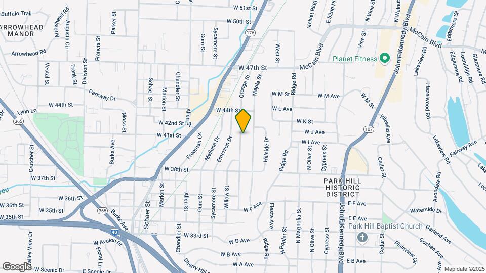 4104 Orange St Map and Location Details