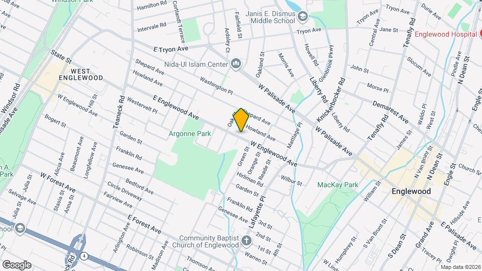 331 W Englewood Ave, Unit 1 Map and Location Details