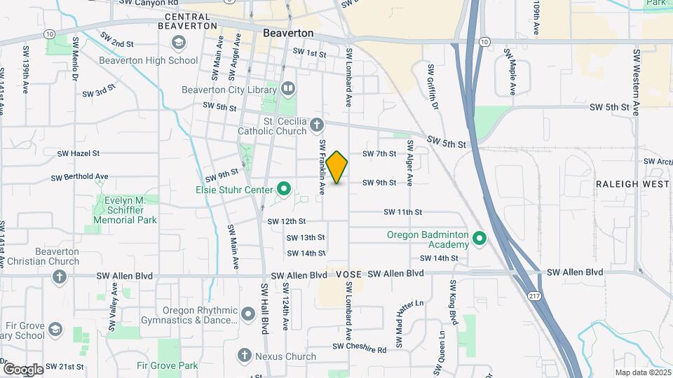 5535 SW Lombard Ave Map and Location Details