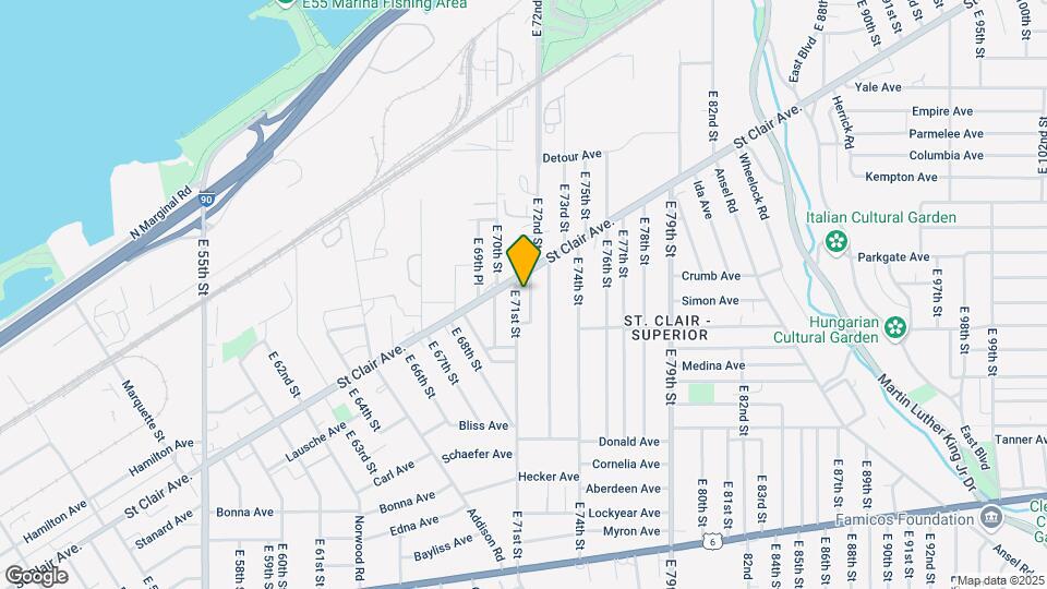 1003 E 71st St Map and Location Details