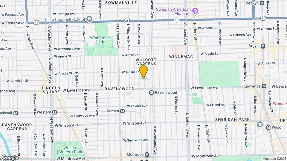 4827-4833 N Wolcott Ave Map and Location Details