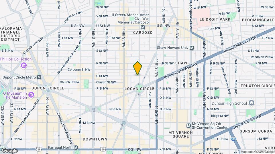 1300 Q St NW, Unit 1 Map and Location Details