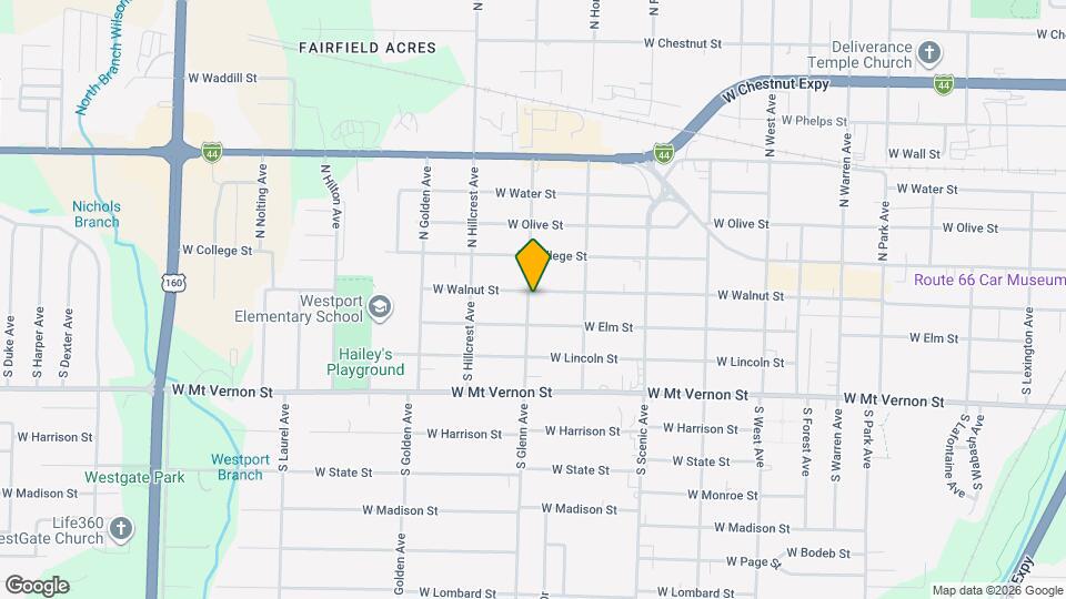 2854 W Walnut St Map and Location Details