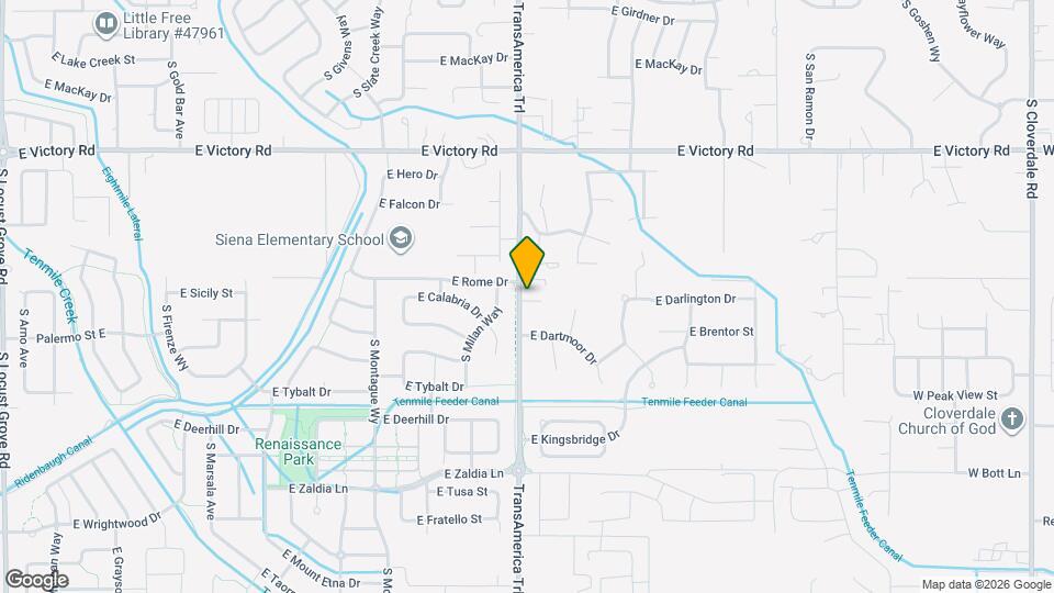 3650 S Eagle Rd Map and Location Details
