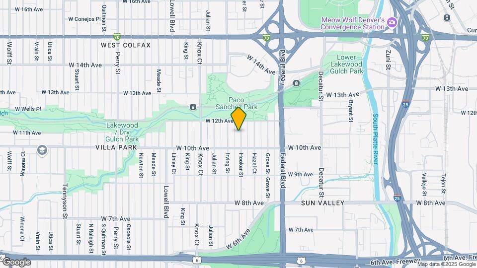 1051 Hooker St Map and Location Details