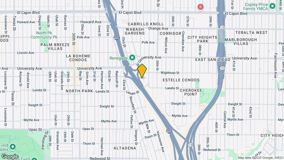 Experience the Best of North Park Living at Asana Map and Location Details