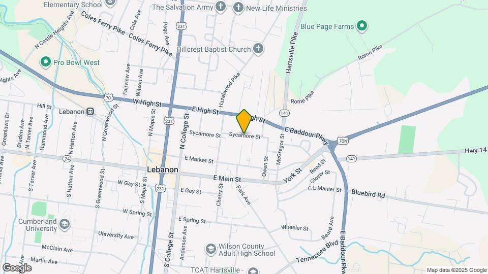 324 Sycamore St Map and Location Details