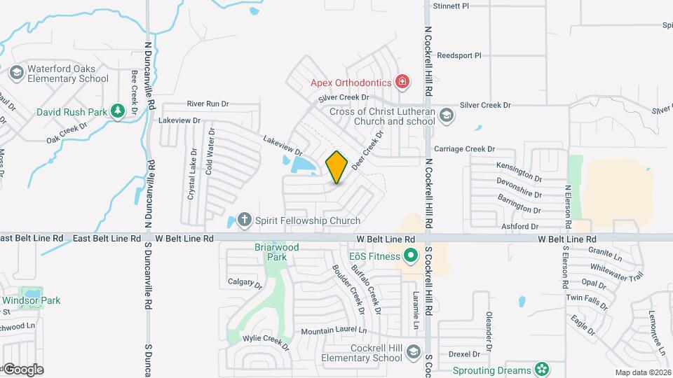 1332 Honey Crk Dr Mapa y Detalles de la Ubicación