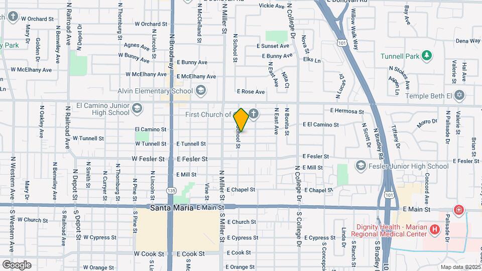 518 N School St Map and Location Details