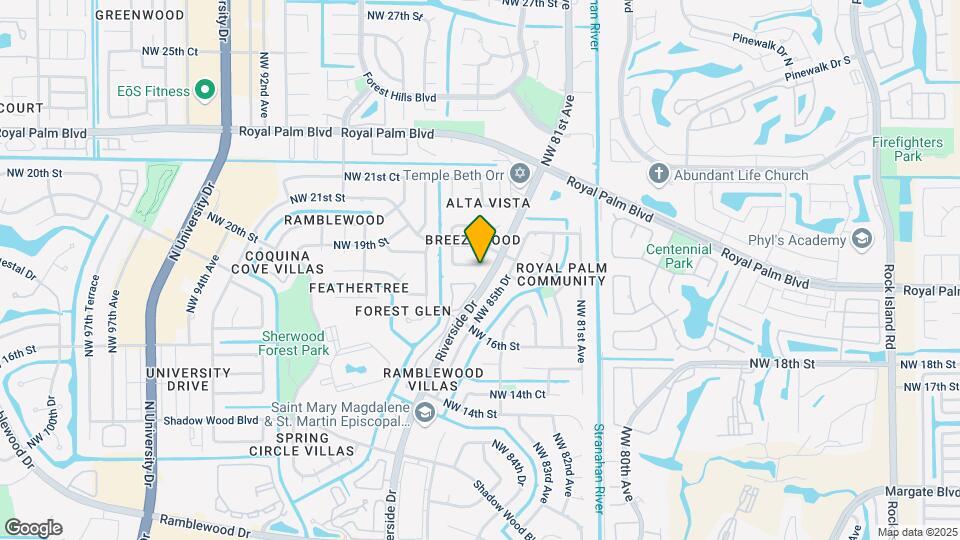 8500 NW 18th Pl Map and Location Details